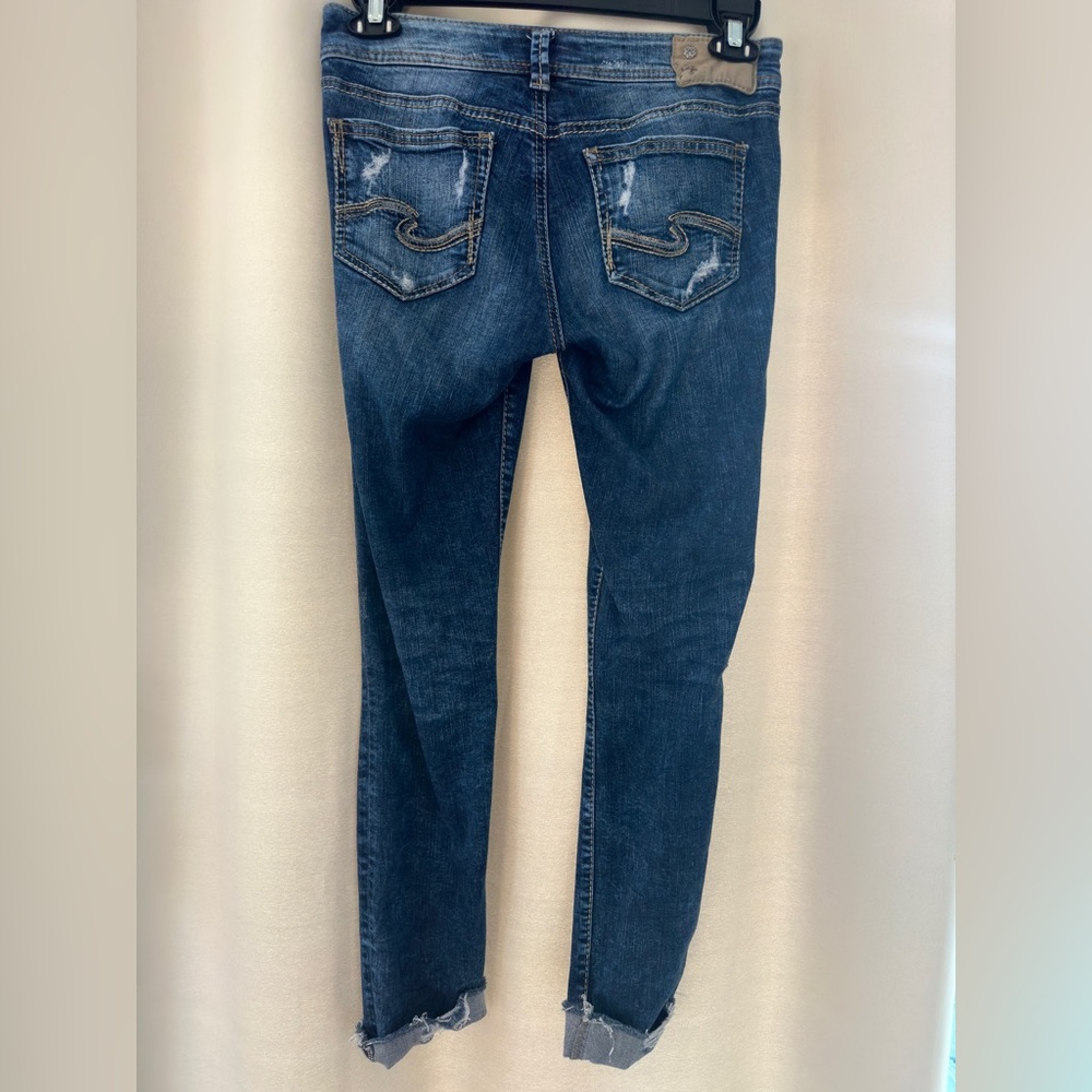 Silver distressed jeans - Picture 5 of 6